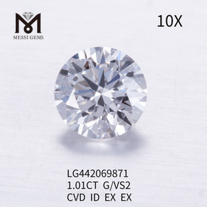1,01 карат G VS2 Круглые бриллианты BRILLIANT IDEAL, созданные в лаборатории