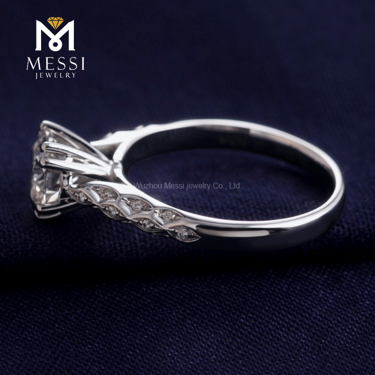 Моисанитное обручальное кольцо для женщин