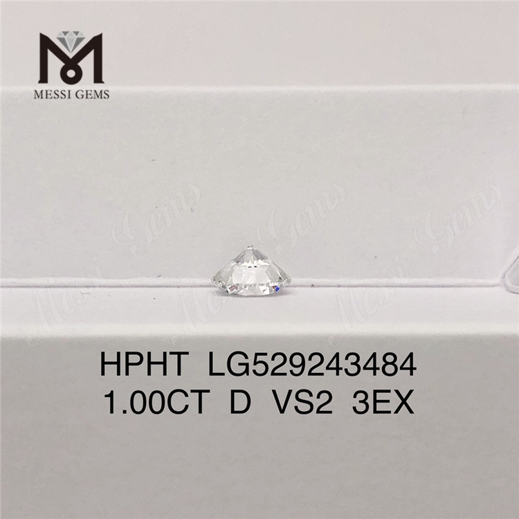 1,0 карат D VS2 ID 3EX круглой огранки выращенный в лаборатории бриллиант HPHT Заводская цена 