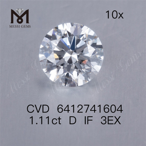 1.11ct D cvd алмаз Оптовая цена IF 3EX искусственный бриллиант в продаже