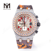 Роскошный ручной набор для мужчин Iced Out Diamond Moissanite Watch Custom Design