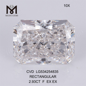 2.93CT ПРЯМОУГОЛЬНЫЙ CVD-алмаз F Lab Diamond IGI Certificate