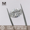 5,04 карат F VS1 EX VG выращенный в лаборатории алмаз CVD OV LG567350843 