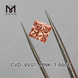 1,66 карат синтетический розовый лабораторный бриллиант SQ cvd выращенные в лаборатории бриллианты оптовая цена