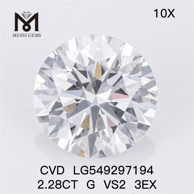 2.28CT G VS2 3EX CVD RD лабораторный алмаз заводская цена