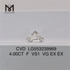 Алмаз 4.00CT F CVD VS1 VG EX EX выращенный в лаборатории бриллиант в продаже