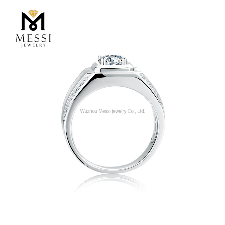 Высококачественные серебряные ювелирные изделия 925 пробы Мужские кольца Муассанитовое кольцо для мужчин