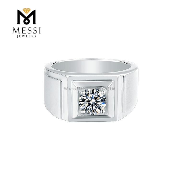 Название товара wholesale мужские кольца из стерлингового серебра 925 пробы лучшие обручальные кольца из муассанита для мужчин