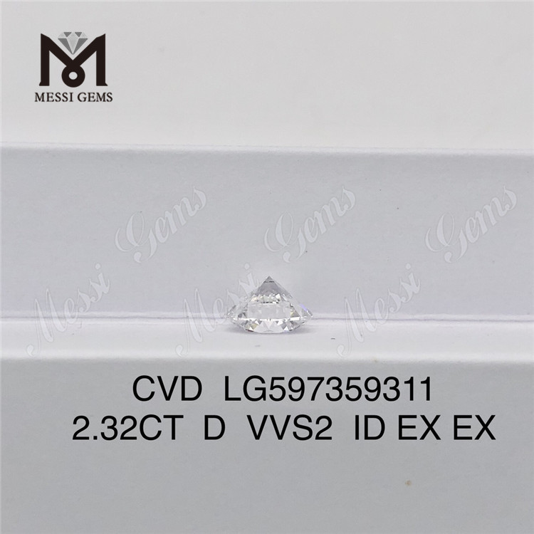 Потрясающие бриллианты Igi D VVS2 CVD весом 2,32 карата по оптовым ценам 丨LG597359311 Messigems