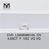 3.05CT F VS2 OV Оптовая продажа бриллиантов, сертифицированных IGI, этически полученных и профессиональной огранки 丨Messigems LG608380105