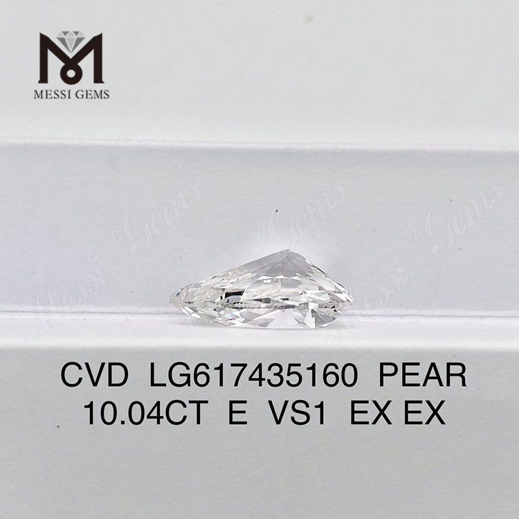 Купить бриллиант E PEAR VS1 10,04 карата cvd Budget Friendly Brilliance丨Messigems CVD LG617435160