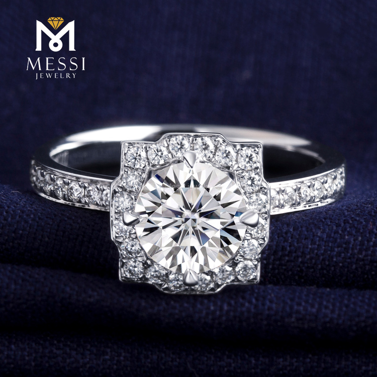1CT Moassanite Обручальное кольцо для женщин