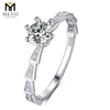 Учжоу цена по прейскуранту завода-изготовителя серебряное кольцо 1 карат муассанит кольцо с бриллиантом