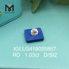 1,03 карат D/SI2 круглые бриллианты VG, выращенные в лаборатории