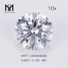 0,53 карата D VS1 3EX россыпью круглые бриллианты, выращенные в лаборатории, купить онлайн Заводская цена
