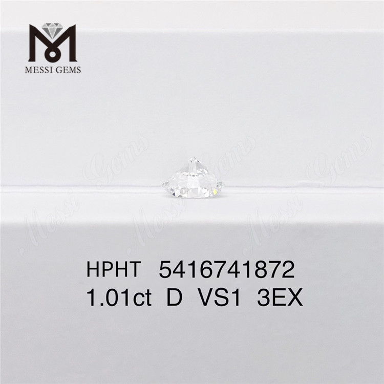 1.01ct круглый лабораторный бриллиант hpht оптом D VS 3EX искусственный бриллиант в продаже