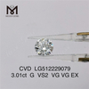  3.01CT G cvd алмаз оптом по сравнению с искусственными бриллиантами по оптовой цене