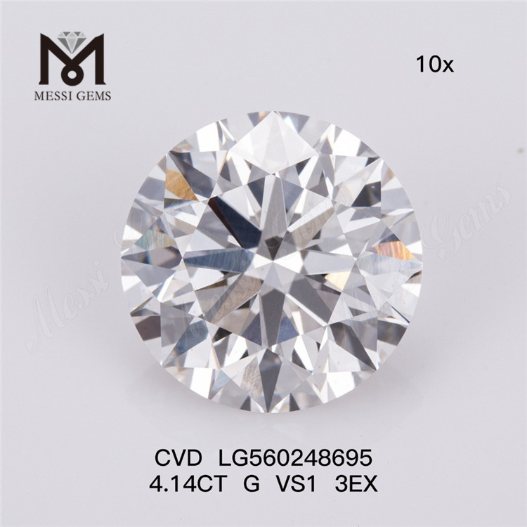 4.14CT G VS1 3EX CVD выращенный в лаборатории бриллиант IGI