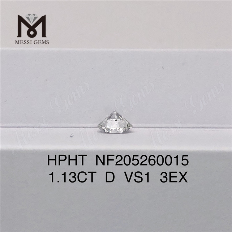 1,13 карата D VS1 россыпью синтетический бриллиант круглой бриллиантовой огранки HPHT 3EX, выращенный в лаборатории, для кольца