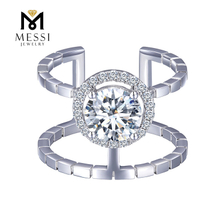 1.14ct 18k gpld модное обручальное кольцо женский подарок золотые украшения DEF муассанит кольцо с бриллиантом