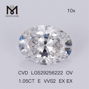 1,05 карата E VVS2 EX EX OV Синтетический алмаз CVD