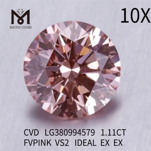 1.11CT FIPINK VS2 CVD алмаз, выращенный в лаборатории, производители бриллиантов IGI LG380994579