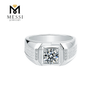 Новый дизайн оптовая цена стерлингового серебра 925 пробы ювелирные изделия Муассанит мужские кольца для свадьбы