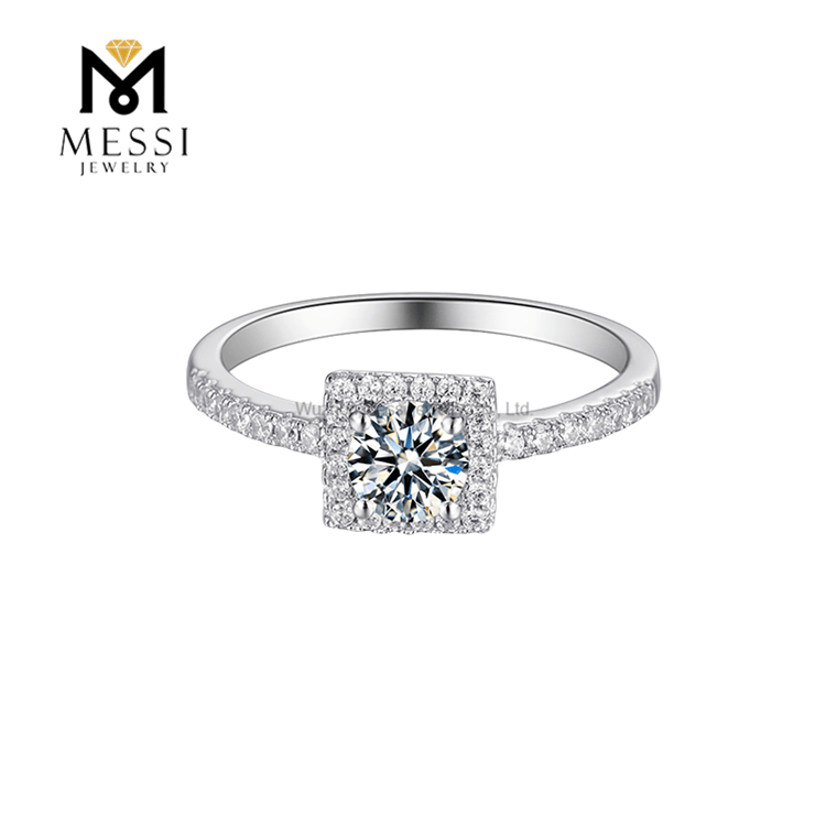 Заводская оптовая цена 925 муассанит серебряные ювелирные кольца девушка муассанит кольцо для женщин