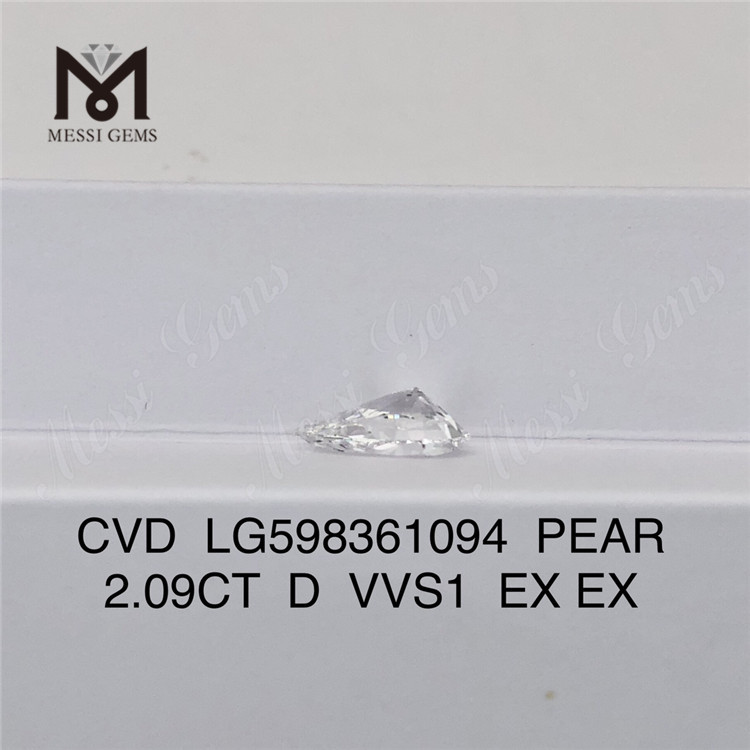 2.09CT D VVS1 EX EX PS CVD с бриллиантом LG598361094 