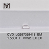 Бриллианты весом 1,56 карата F VVS2 EM, сертифицированные IGI Elegance Shapes丨Messigems LG597359418