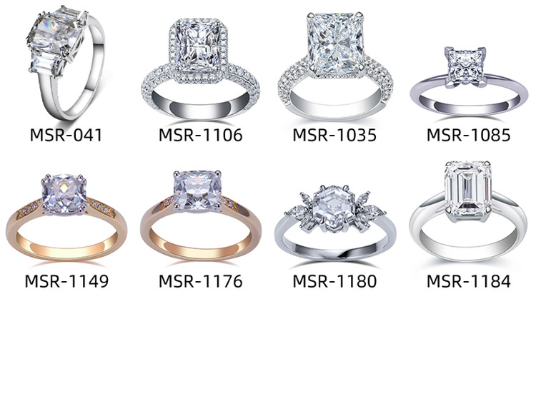 Потрясающие кольца с 7 выращенными в лаборатории бриллиантами для незабываемых помолвок