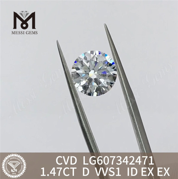 1,47 карата D VVS1 CVD бриллиант 1 карат, выращенные в лаборатории бриллианты Crafting Elegance丨Messigems LG607342471