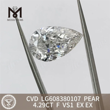 Продаются бриллианты весом 4,29 карата F VS1 PEAR, сертифицированные IGI, отличная цена CVD LG608380107丨Messigems