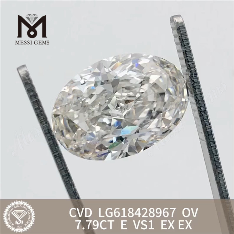 Искусственные лабораторные бриллианты 7,79 карата E VS1 OV 丨Messigems CVD LG618428967