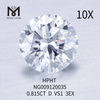 Круглые бриллианты 0,815 карата D VS1, созданные в лаборатории, цена 3EX
