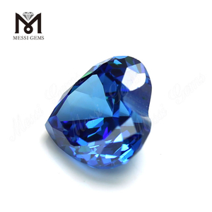 Высококачественная форма сердца 9x9 мм Голубой топаз CZ Цирконий Камень Цена