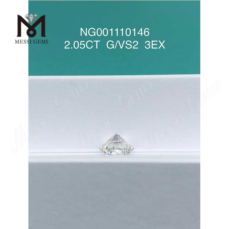2.05ct G Round VS2 EX Cut Grade лучшие бриллианты, выращенные в лаборатории онлайн