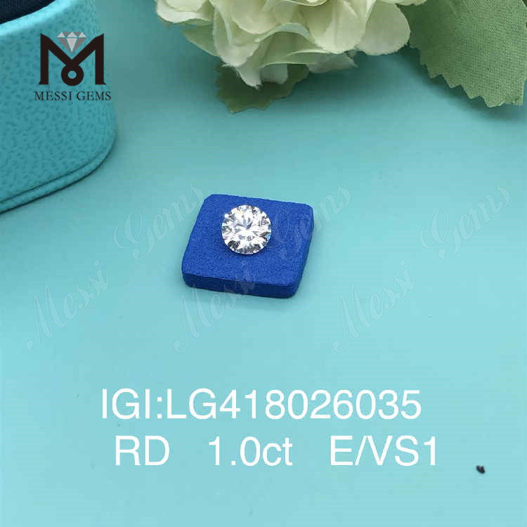 1,0 карат E/VS1 круглый бриллиант EX VG, выращенный в лаборатории, россыпью лабораторный бриллиант, оптовая цена