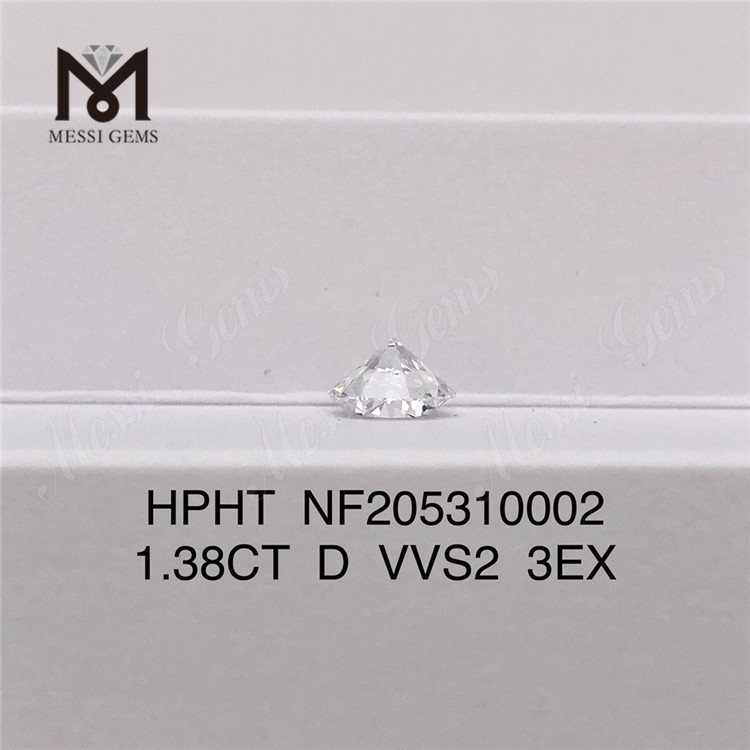 1,38 карата D VVS2 3EX в наличии Выращенный в лаборатории бриллиант HPHT россыпью для ювелирных изделий