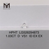 1,03 карат D VS1 ID EX EX круглые бриллианты, выращенные в лаборатории igi, HPHT