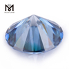 Новые синие драгоценные камни круглой формы, синтетические муассаниты для ювелирных изделий