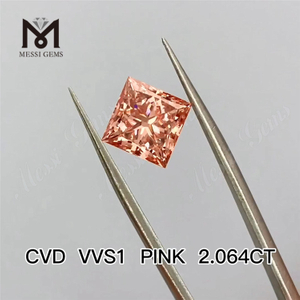 2.064ct розовые выращенные в лаборатории бриллианты поставщиков cvd синтетический розовый бриллиант оптовая цена