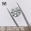 Синтетические бриллианты цвета 3,52 карата F VS2 3EX цена RD CVD бриллиант