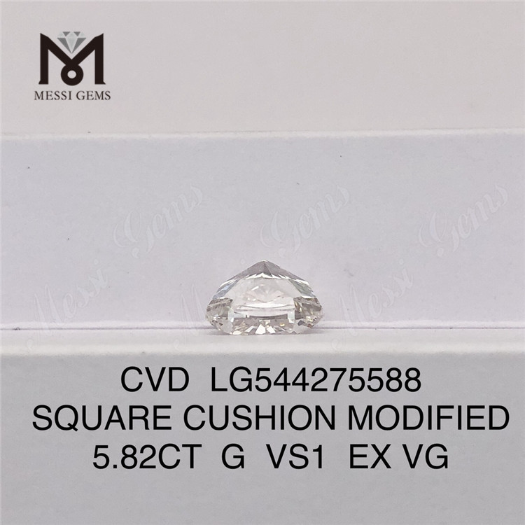 5.82CT G VS1 белый россыпной лабораторный бриллиант cvd свободные бриллианты cvd lab созданные для продажи