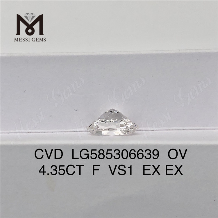 4,35 карат F VS1 EX EX OV крупнейший алмаз cvd CVD LG585306639