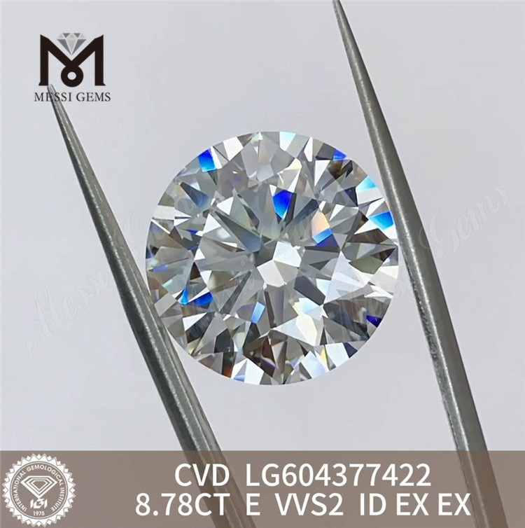 Алмаз 8,78 карата E VVS2 ID vvs cvd для дизайнеров LG604377422丨Messigems