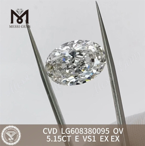 Сертификат на бриллиант 5 карат igi OV E VS1 для розничной торговли CVD LG608380095丨Messigems 