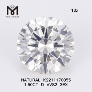 Природные бриллианты 1,50 карата D VVS2 3EX K2211170055 на продажу Откройте для себя изысканные драгоценные камни丨Messigems