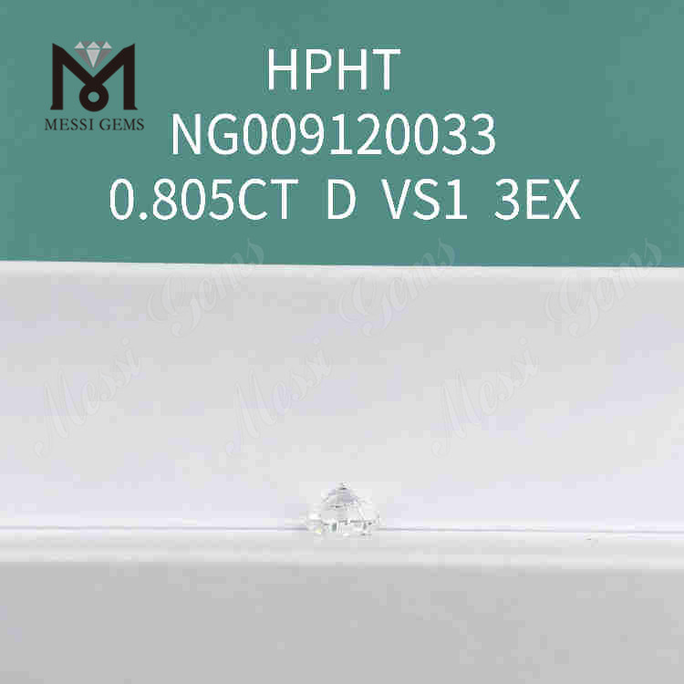 0,805 карата D VS1 Круглый белый бриллиант лабораторного изготовления 3EX россыпью синтетических бриллиантов