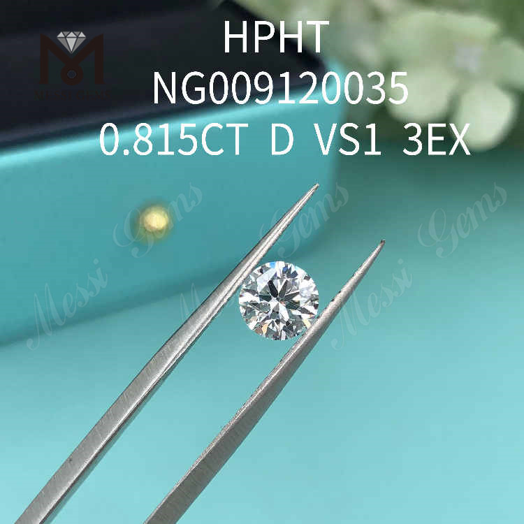 Круглые бриллианты 0,815 карата D VS1, созданные в лаборатории, цена 3EX